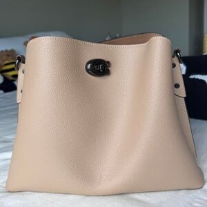 Coach Tan Leather Shoulder Bag